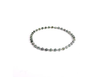 Serafinitový náramek se stříbrnými kuličkami