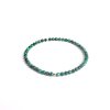 Malachitový náramek se 14 kt zlatou kuličkou