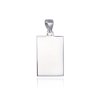 Stříbrný přívěsek obdélník 18 x 12 mm - možnost gravírování