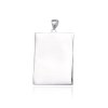 Stříbrný přívěsek obdélník 32 x 25 mm - možnost gravírování