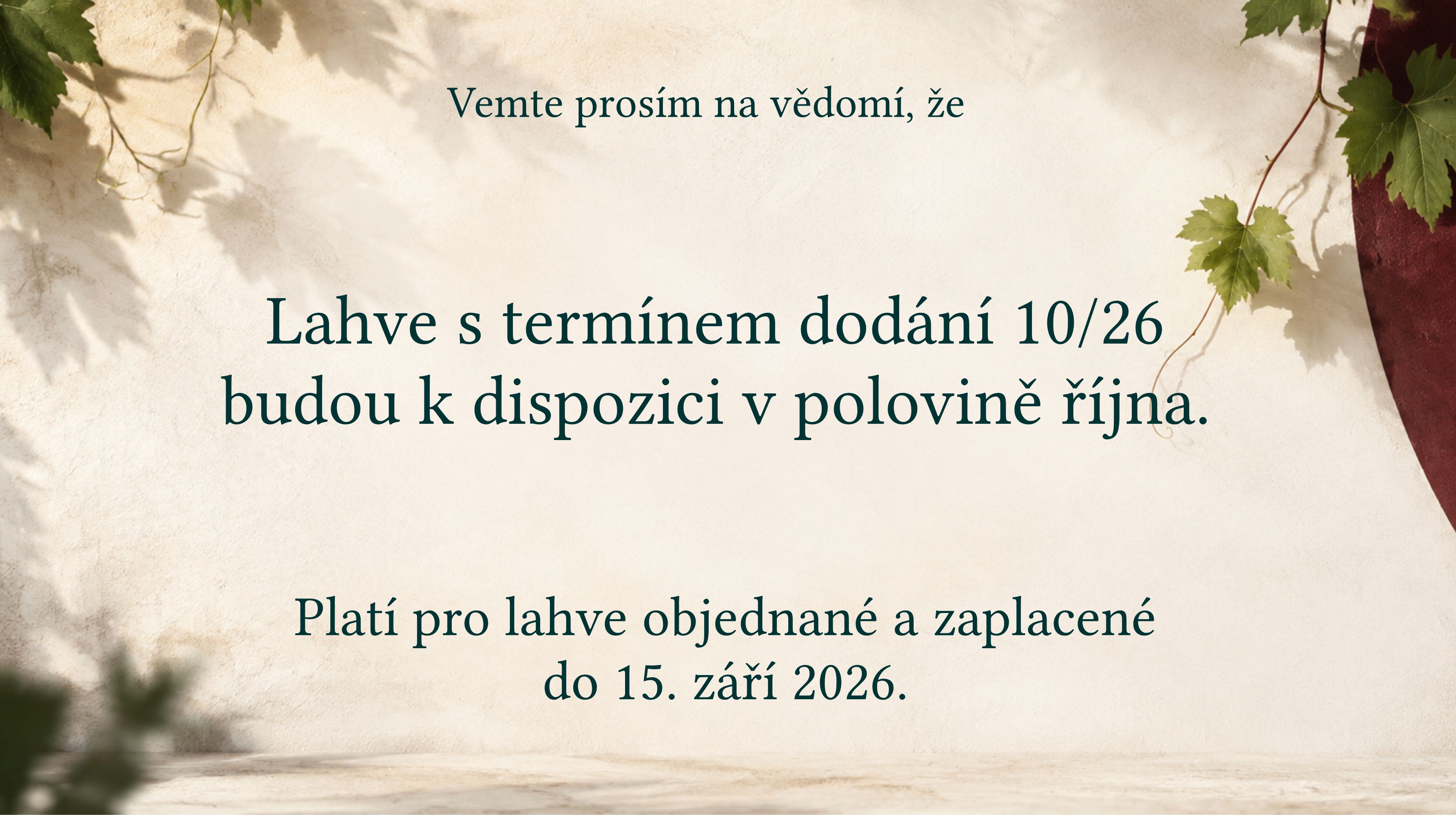Termín dodání