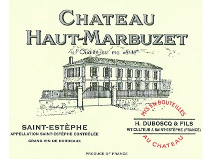 Château Haut Marbuzet - kompletní nabídka (Balení 1 lahev samostatně, Lahev 0,75 l, Ročník 2016)