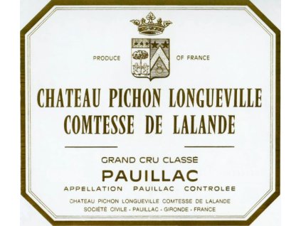 Château Pichon Comtesse - kompletní nabídka (Balení 12 lahví v dřevěné bedýnce, Lahev 0,75 l, Ročník 1995)