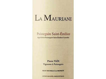 La Mauriane - kompletní nabídka (Balení 1 lahev samostatně, Lahev 0,75 l, Ročník 2016)