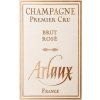 Champagne Arlaux brut rose label