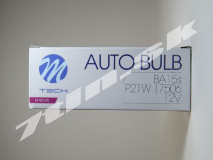 M tech Auto bulb P21W, BA15s 12V 21W (10 ks)