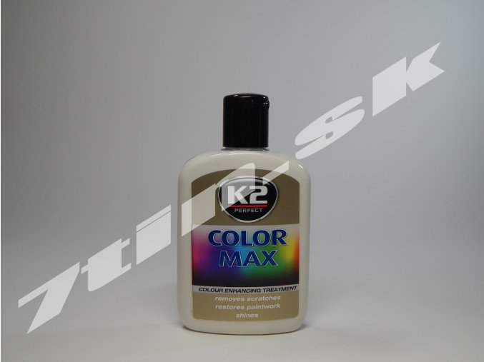 K2 Color max farebný vosk na lak (biely) 200 ml