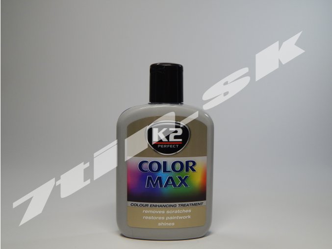 K2 Color max farebný vosk na lak (sivý) 200 ml