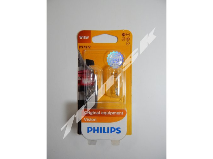 Philips Vision W16W W2,1x9,5d 12V 16W duobox
