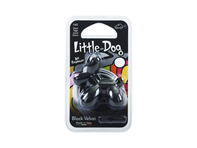 LITTLE DOG Black velvet (zamat)