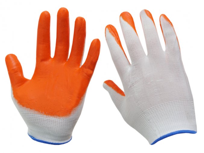 Pracovné rukavice potiahnuté nitrilom (XL)