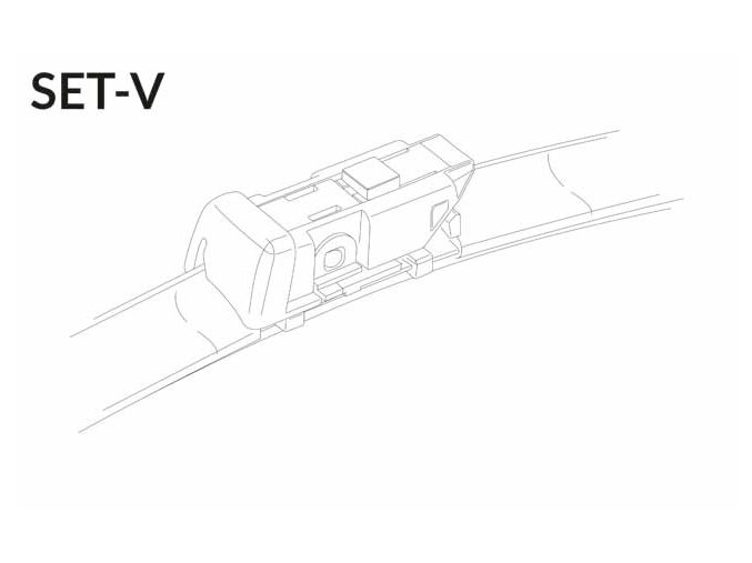 SET V 26"/16" 650 + 400 mm sada predných stieračov