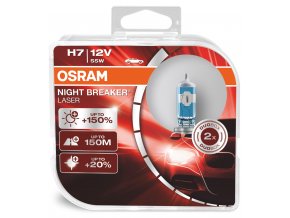Osram Night Breaker Laser +150 % H7 PX26d 12V 55W duobox
