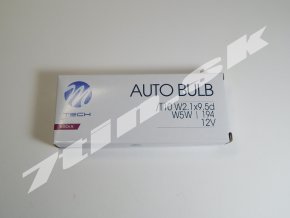 M tech Auto bulb W5W, T10 W2,1x9,5d 12V 5W (10 ks)
