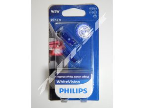 Philips WhiteVision W5W W2,1x9,5d 12V 5W duobox