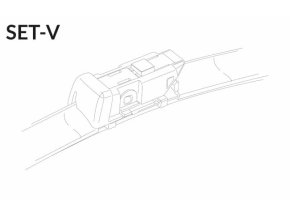 SET V 26"/23" 650 + 580 mm sada predných stieračov