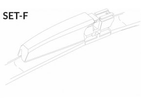 SET F 22"/22" 550 + 550 mm sada predných stieračov