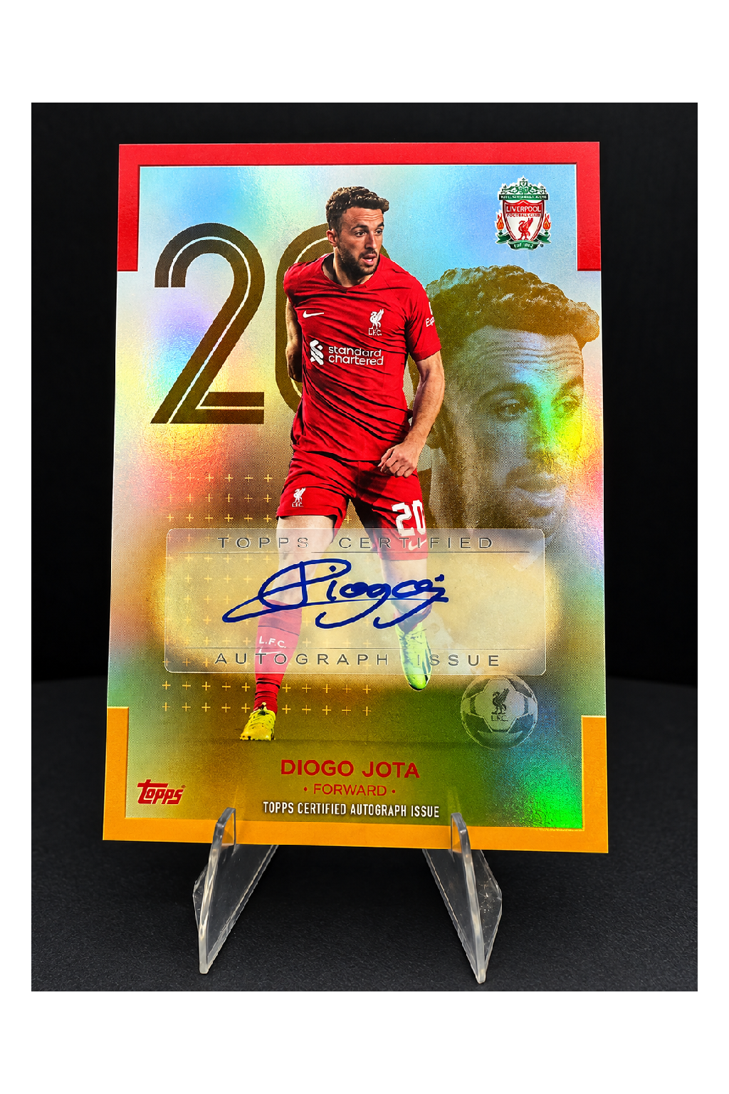Diogo Jota Topps Liverpool FC Autograph 1/1