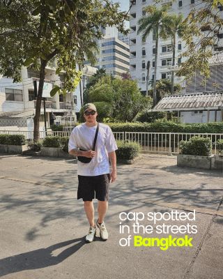 from Prague to Bangkok. caps travel well. ✈️ . . . #fashion #smallbusiness #ksiltovky #men #funny