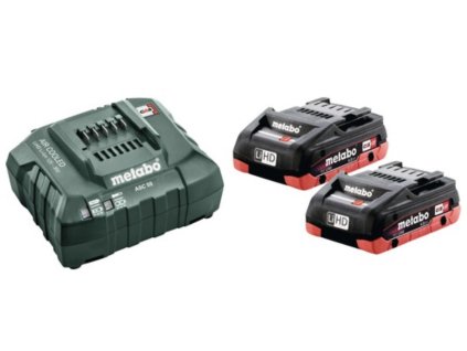 Metabo Základní sada nabíječka ASC + 2x baterie LIHD 4,0 Ah SE 685163000