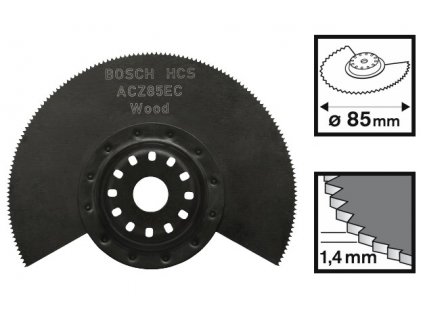 BOSCH ACZ 85 EC segmentový kotouč na dřevo 85 mm