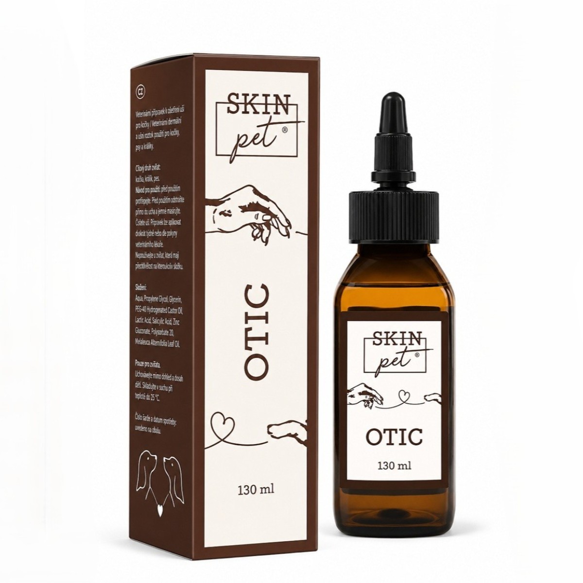 Aplicarea soluției SkinPET Otic în ureche pentru îngrijire preventivă