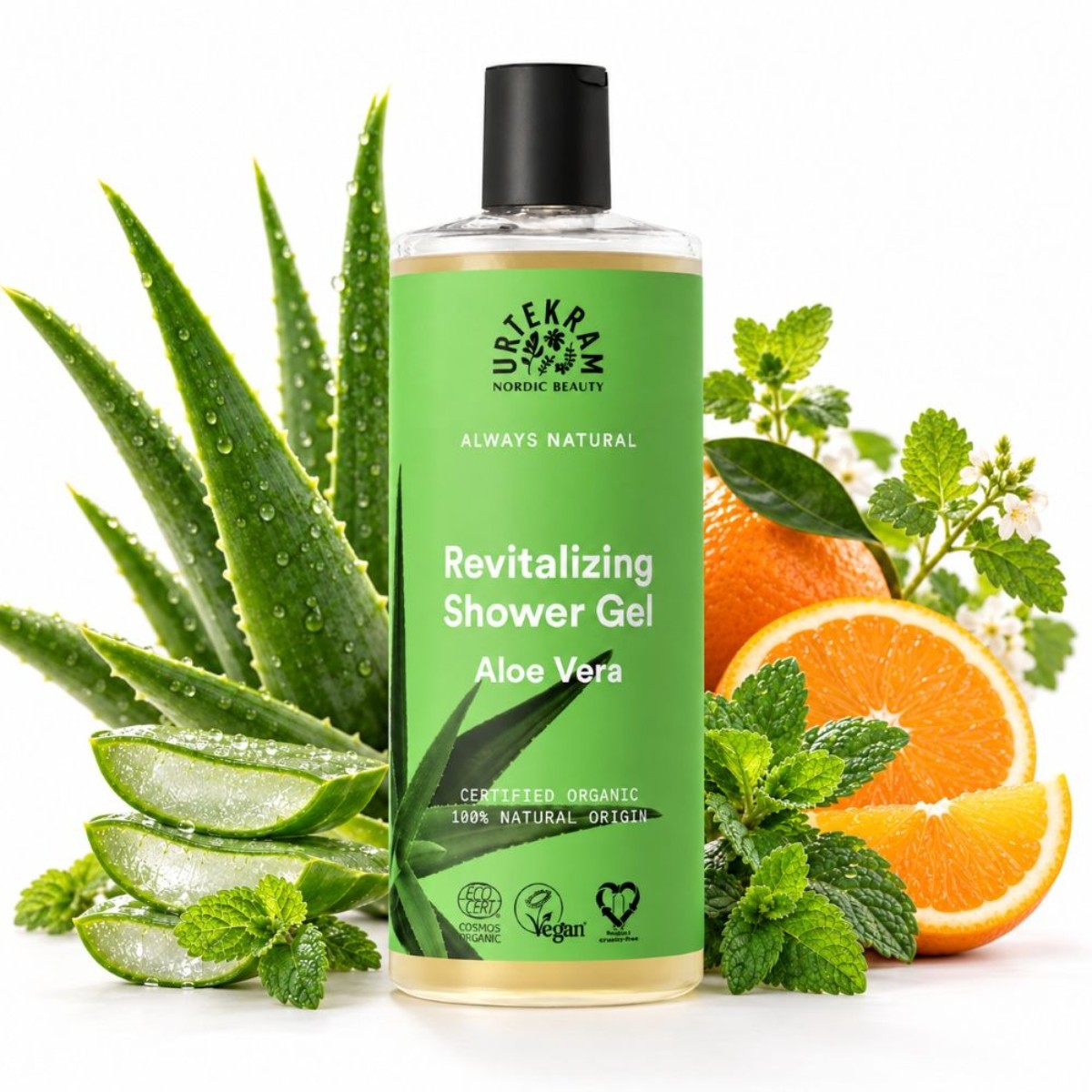 Přírodní sprchový gel s výtažky z aloe vera pro svěží a hydratovanou pokožku