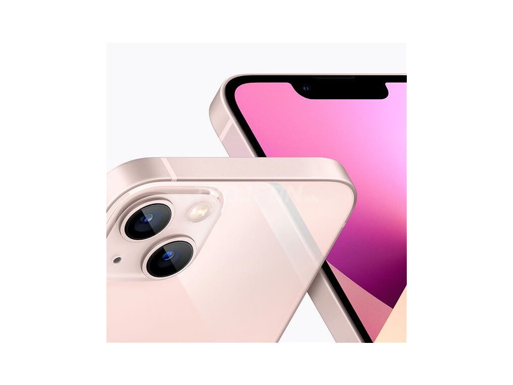 Apple iPhone 13 256 GB Rúžovy, pohľad na fotoaparáty