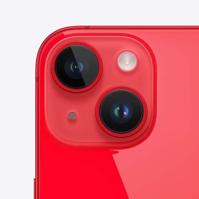 Zadná kamera, iPhone 14, červený, 128 GB