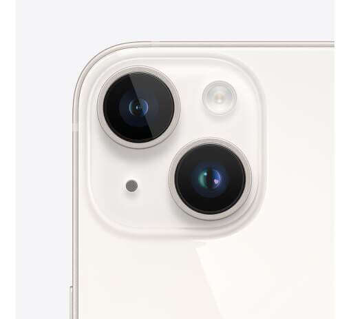 iPhone 14 biely, 256 GB, zadná kamera