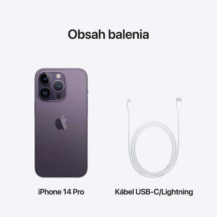 Obsah Balenia, iPhone 14 Pro, fialový, 128 GB