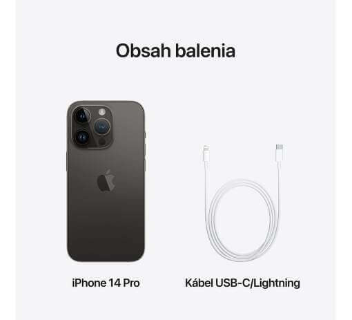 V balení, iPhone 14 Pro, 1 TB, čierny