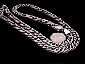 Pánský stříbrný řetízek - řetěz - náhrdelník