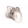 Stříbrný prsten Lilie