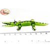 Krokodýl zelený skleněný