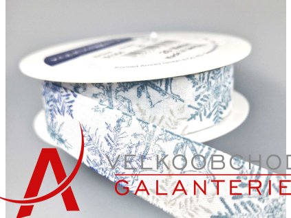 Stuha 25mm vločky,bal.20m