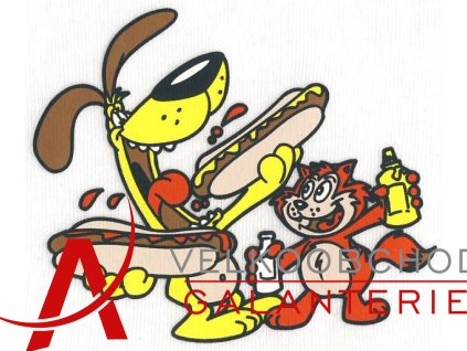 NAŽEHLOVAČKA TERMOTISK ZVÍŘÁTKA