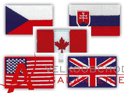 VYŠÍVANÉ NAŽEHLOVACÍ VLAJKY