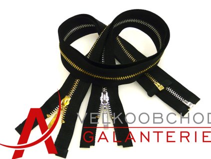 ZIP LESKLÝ KOV. 3mm,DĚL 40cm