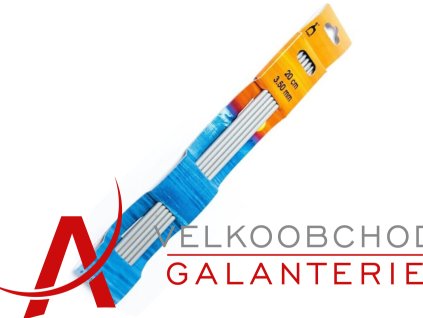 JEHLICE KOVOVÉ 20cm,vel.3,5