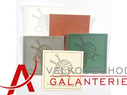 NÁŠIVKA HAND MADE 5x5cm EKO KŮŽE