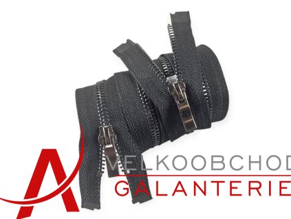 ZIP 5 KOV ČER.NIKL 2JEZ.DĚL.60cm