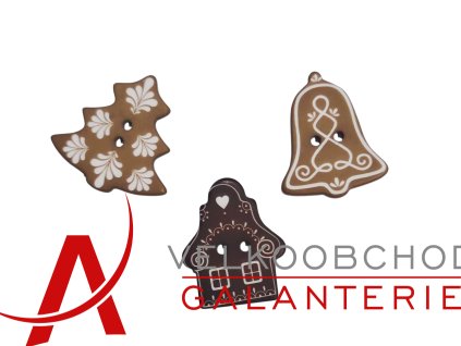 KNOFLÍK 38 mm VÁNOČNÍ MOTIV