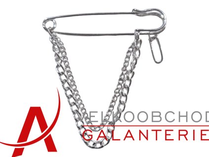 ZAVÍRACÍ ŠPENDLÍK S ŘETÍZKEM