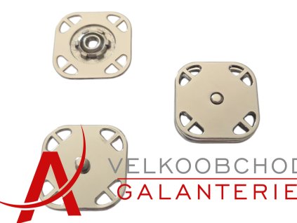 PATENTKA OZDOBNÁ 25 mm ČTVEREC