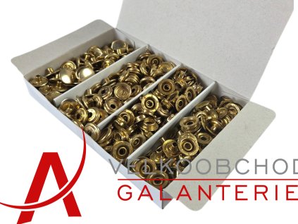 KNOFLÍK STISKACÍ AM6 ZLATO