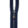 ZIP NIKL 16 cm NEDĚL 5mm OZDOB (Barva bila 101)