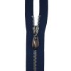ZIP NIKL 60 cm DĚL 5mm OZDOBNÝ (Barva bila 101)