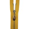 ZIP NIKL 75 cm DĚL 5mm OZDOBNÝ (Barva bila 101)