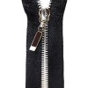 ZIP LESKLÝ KOV. 3mm,NEDĚL 16cm (Barva 1 stribrny)